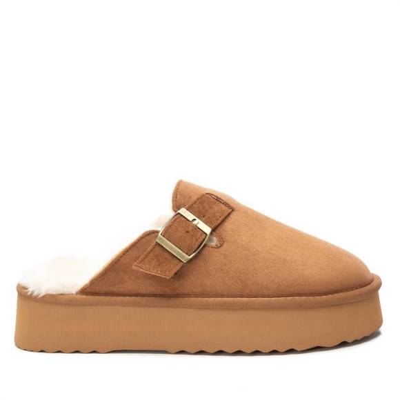 NEW XTI women's winter clogs in camel - Picture 1 of 5